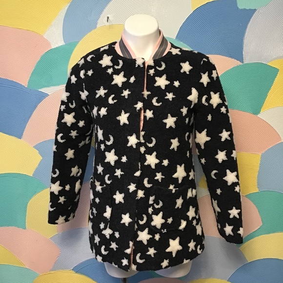 Cat & Jack jacket size L (10/12) black white and pink - Picture 1 of 7